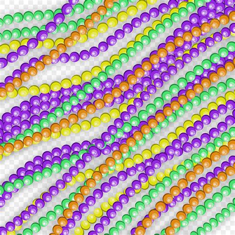 Mardi Gras Beads Vector PNG Images, Mardi Gras Beads Symbols, Mardi Gras Beads, Beads, Mardi ...