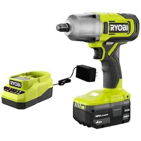 RYOBI ONE+ 18V POWER Cordless 1/2 inch (HALF INCH) Impact Wrench Kit ...