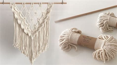 How to make Macrame wall hanging? (Easy DIY for Macrame Beginners) - YouTube | Makrome, Duvar ...