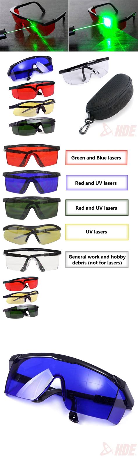 Laser Eye Protection Safety Glasses Goggles for UV Lasers with Case | eBay | Laser eye, Goggles ...