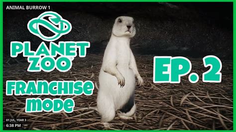 PLANET ZOO FRANCHISE MODE|EP.2| Underground Prairie Dog Burrows!? - YouTube