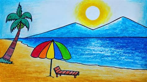 24+ Easy Simple Beach Drawing - GilleanBobi