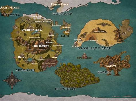 My custom world map for my campaign, Siriel! : r/DungeonsAndDragons