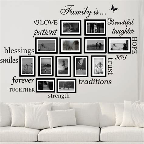 Family Wall Decals Set of 14 Family Words Quotes Vinyl - Etsy