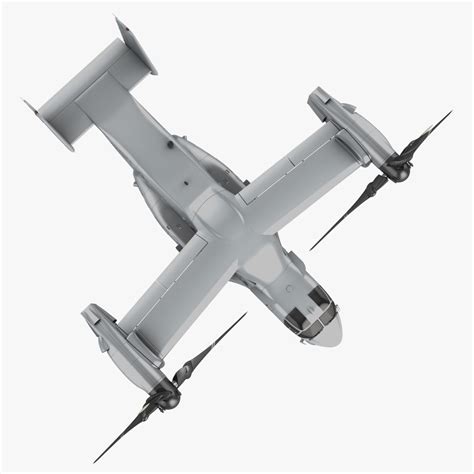 military tiltrotor aircraft mv-22 3d model