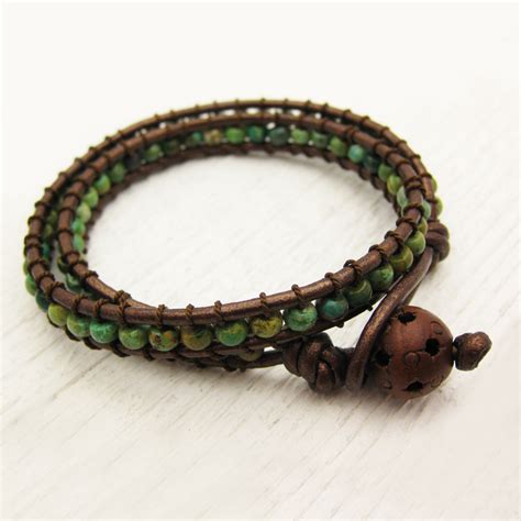 byJodi Jewelry | Natural Green Turquoise Wrap Bracelet