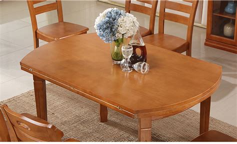 Traditional Dining Room Table Solid Wood Folding Round Table - Buy Round Expandable Dining Table ...