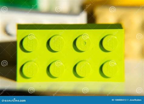 Colorful Lego Bricks By The Lego Group Isolated On White Background ...