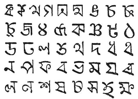 Bengali Letters | Typography fonts handwriting, Typography alphabet