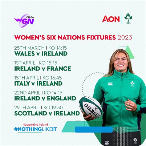 2023 TikTok Women’s Six Nations Fixtures Announced - Huge Rugby News