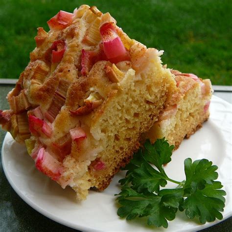 Sour Cream Rhubarb Coffee Cake Recipe | Allrecipes