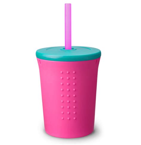 Toddler Straw Cup – Pink – Swirlz