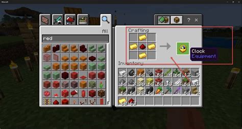 How to make a clock in Minecraft?