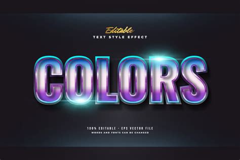 Colorful Futuristic Text Style Effect Graphic by weiskandasihite ...