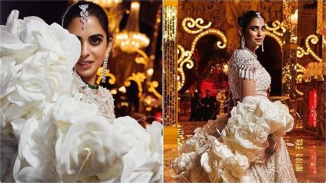 Isha Ambani wears white lehenga for Anant Ambani-Radhika Merchant's pre ...