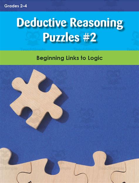 Deductive Reasoning Puzzles #2: Beginning Links to Logic by Teach Simple