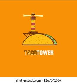 Taco Tower Logo Ideas Stock Vector (Royalty Free) 1267241569