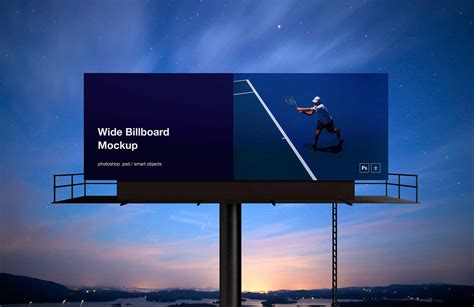 Wide Billboard PSD Mockup Download for Free - DesignHooks