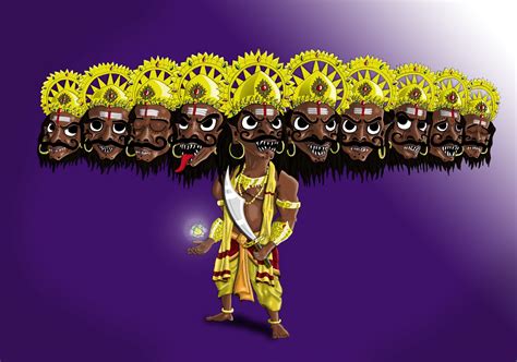 Saumitra Kabra: Raavan Illustration