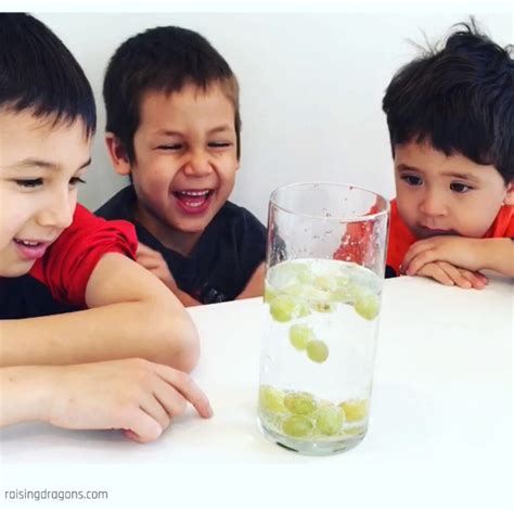 Dancing Grapes Science Experiment * ages 3+ ⋆ Raising Dragons