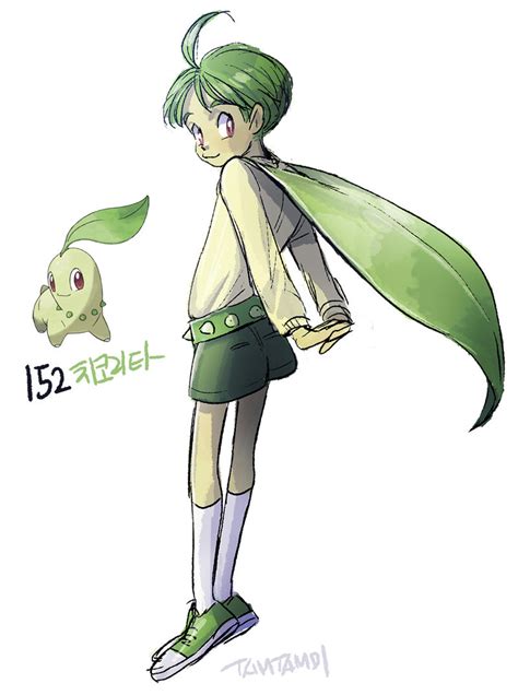 152.Chikorita by tamtamdi on DeviantArt