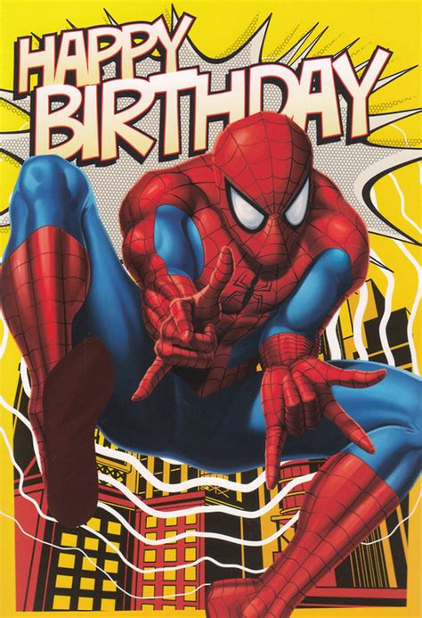 Buy Marvel: Spiderman Interactive Birthday Card at Mighty Ape NZ