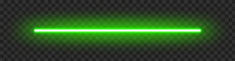 HD Green Neon Line Light PNG