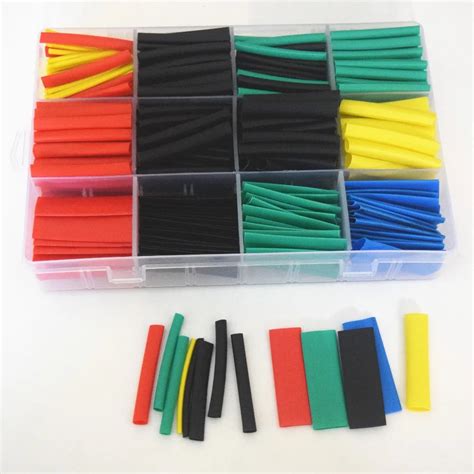 530pcs Multi Color Heat Shrink Tubing Insulation Shrinkable Tube Assortment Electronic ...