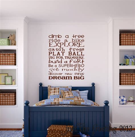 I really like this! | Wall decals for bedroom, Boys wall decals ...