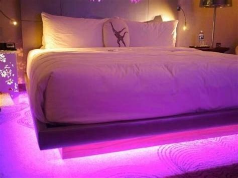 Modern Floating Bed Design with Under Light Ideas 2 | Bed design, Led beds, Led lighting bedroom