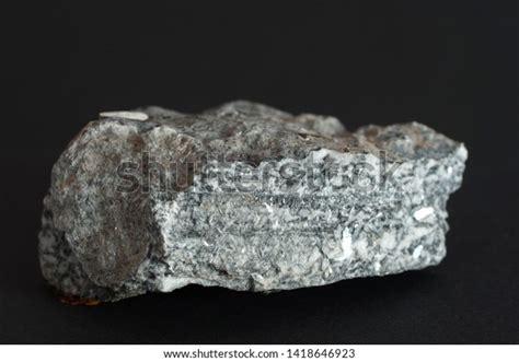 Alunite Mineral Aluminum Ore On Black Stock Photo 1418646923 | Shutterstock