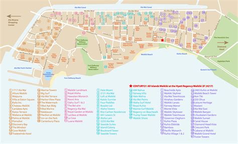 Waikiki Condominium Map Illustration on Behance