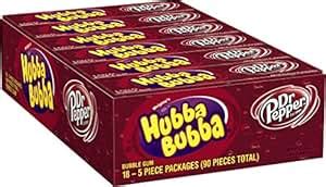 Amazon.com : Hubba Bubba Bubble Gum Max, Dr. Pepper, 5 Count (Pack of ...