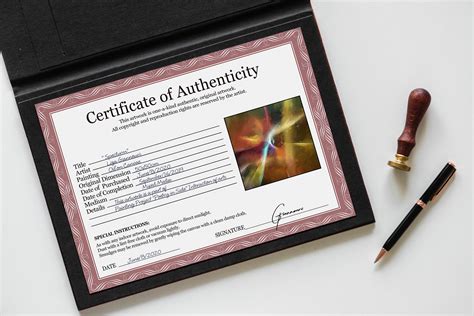 Classic Certificate of Authenticity - Full PSD Template (722184 ...