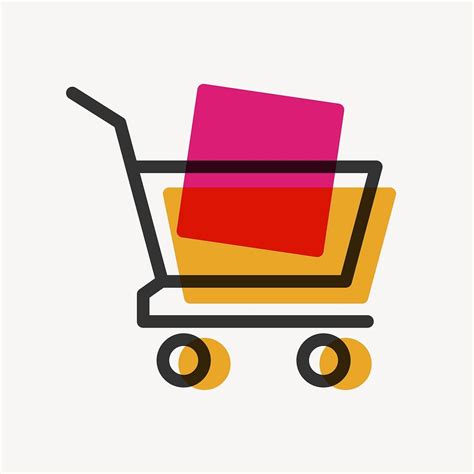 Shopping cart icon, line art | Premium Vector - rawpixel