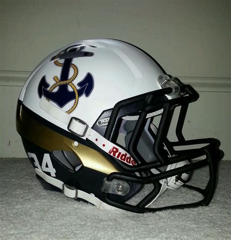 Navy Midshipen 2012 Pro Combat Helmet | Combat helmet, Football helmets ...