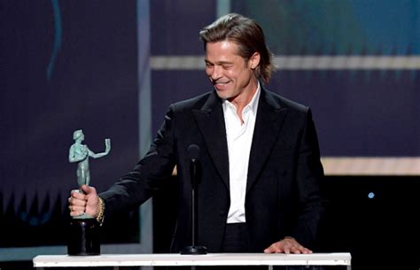 Watch Every Ridiculously Charming Brad Pitt Acceptance Speech Of the ...