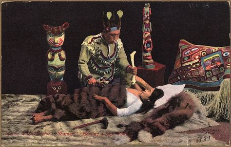 Shaman, Shamanic healing, Postcard