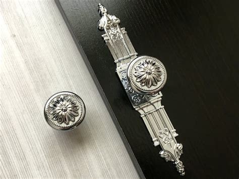 Silver Dresser Knob Drawer Knobs Pulls Handles Kitchen Cabinet