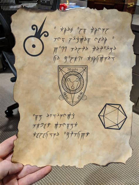 [OC] Mt First DnD Prop - A Spell Scroll : r/DnD