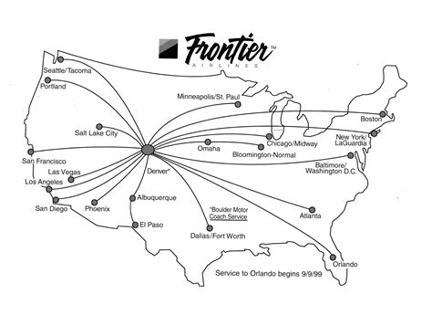 Airline Timetables: Frontier Airlines' 1999 Annual Report