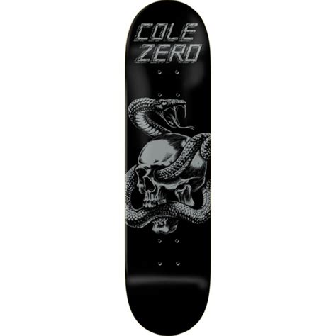 Zero Skateboards Chris Cole Skull and Snake Skateboard Deck - 8.25 x 31.9