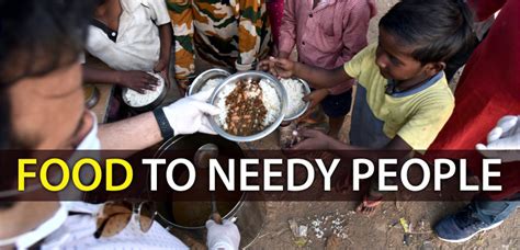 How can we best supply extra food to the needy| NSS