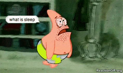 Patrick Star Sleeping Gif