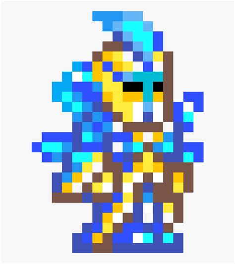 Terraria Stardust Armor Pixel Art, HD Png Download - kindpng