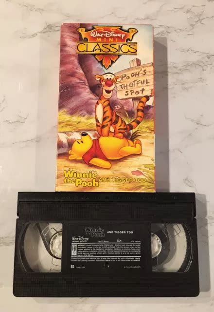 WINNIE THE POOH and Tigger Too VHS Vintage 1991 90s Walt Disney Mini Classics £5.90 - PicClick UK