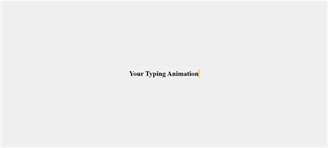 Typing Animation Text Effect HTML