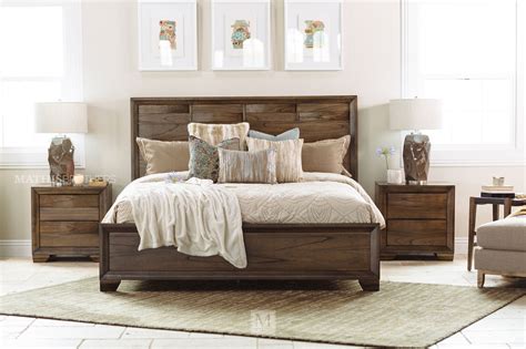 Four-Piece Contemporary Bedroom Set in Brown | Mathis Brothers Furniture