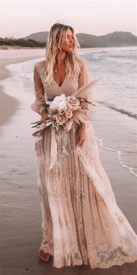 Boho Chic Beach Wedding Dresses