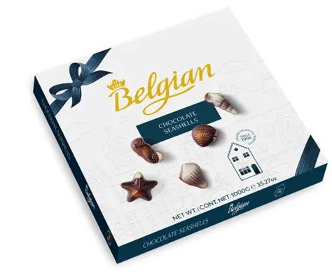 BELGIAN CHOCOLATE SEASHELLS 250G SINGLE